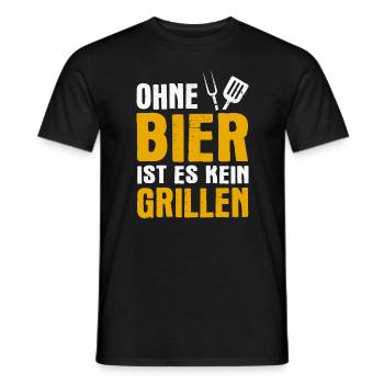 Griller BBQ Grill Grillmeister Grillen Grillparty - Männer T-Shirt - Schwarz - Vorne - AI Model Male 178 light (178cm)