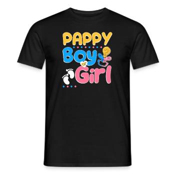 Pink or Blue Pappy t’aime le meilleur papa de tous les temps - T-shirt homme - noir - Devant - AI Model Male 178 light (178cm)