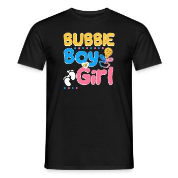Pink or Blue Bubby Loves You Jewish Grandmother - Männer T-Shirt - Schwarz - Vorne - AI Model Male 178 light (178cm)