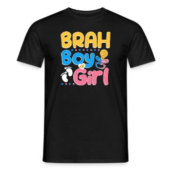 Pink or Blue Brah Loves You Best Brother Ever Big - T-shirt homme - noir - Devant - AI Model Male 178 light (178cm)