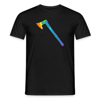 Axt | Wikinger | Holzfäller | Nordisch | Beil - Männer T-Shirt - Schwarz - Vorne - AI Model Male 178 light (178cm)