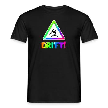 Drift | Auto | Autofan | Driften | Symbol - Männer T-Shirt - Schwarz - Vorne - AI Model Male 178 light (178cm)