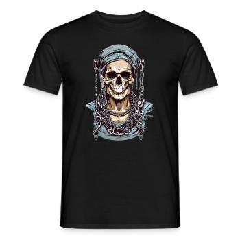Cool skeleton - Men's T-Shirt - black - Front - AI Model Male 178 light (178cm)