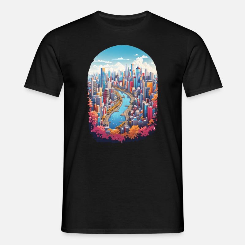 City Landscape - Men's T-Shirt - black