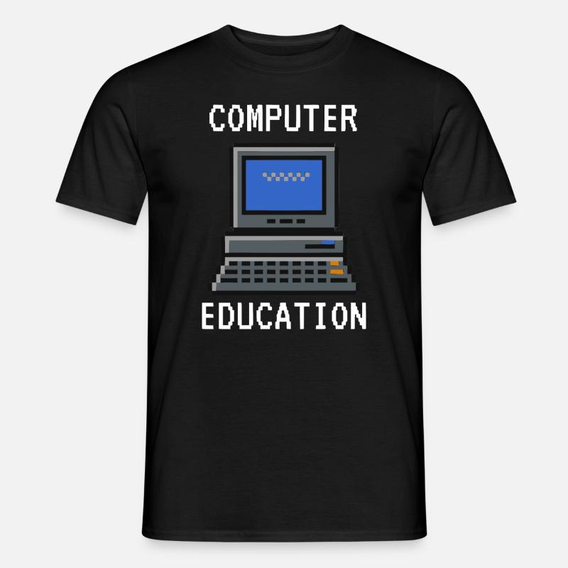 Computer Education - Männer T-Shirt - Schwarz