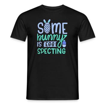 Ei-Specting Ostern Schwangerschaft Baby Ankündigung - Männer T-Shirt - Schwarz - Vorne - AI Model Male 178 light (178cm)