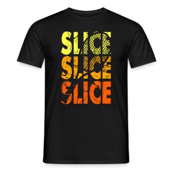 Sweat à capuche Slice Design de maillot de tennis - T-shirt homme - noir - Devant - AI Model Male 178 light (178cm)