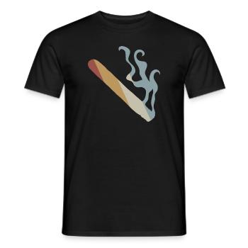 Cigare Retro Style Vintage - T-shirt homme - noir - Devant - AI Model Male 178 light (178cm)