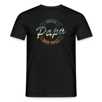 Bester Papa - Männer T-Shirt - Schwarz - Vorne - AI Model Male 178 light (178cm)