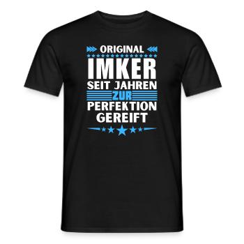 Beekeepers matured to perfection - Men's T-Shirt - black - Front - AI Model Male 178 light (178cm)