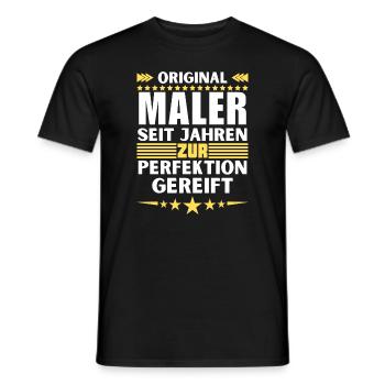 Les peintres mûrissent à la perfection - T-shirt homme - noir - Devant - AI Model Male 178 light (178cm)