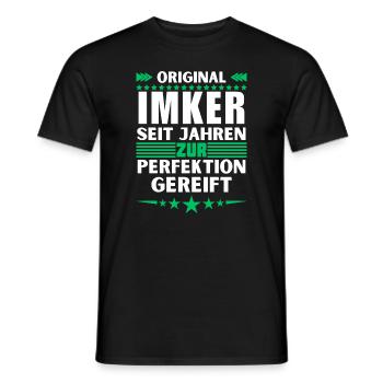 Beekeepers matured to perfection - Men's T-Shirt - black - Front - AI Model Male 178 light (178cm)