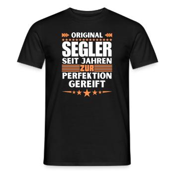Sailors matured to perfection - Men's T-Shirt - black - Front - AI Model Male 178 light (178cm)