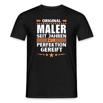 Les peintres mûrissent à la perfection - T-shirt homme - noir - Devant - AI Model Male 178 light (178cm)