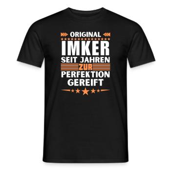 Beekeepers matured to perfection - Men's T-Shirt - black - Front - AI Model Male 178 light (178cm)