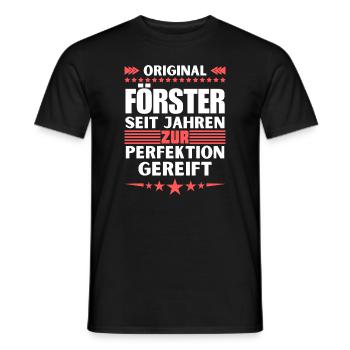 Foresters matured to perfection - Men's T-Shirt - black - Front - AI Model Male 178 light (178cm)