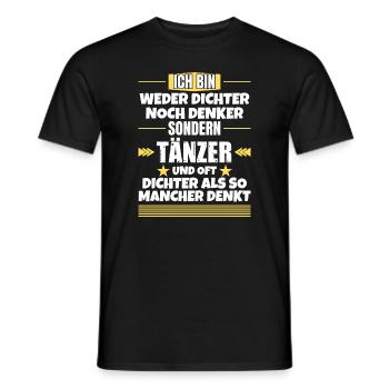 Ni poètes, ni penseurs, mais danseurs - T-shirt homme - noir - Devant - AI Model Male 178 light (178cm)