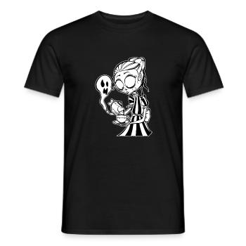 Filles effrayantes sert du thé - T-shirt homme - noir - Devant - AI Model Male 178 light (178cm)