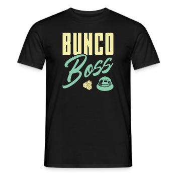 Bunco Boss - Männer T-Shirt - Schwarz - Vorne - AI Model Male 178 light (178cm)