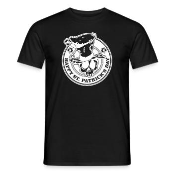 Happy St. Patrick's day - T-shirt homme - noir - Devant - AI Model Male 178 light (178cm)