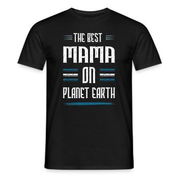 Best Mom Saying Mom Mom - Men's T-Shirt - black - Front - AI Model Male 178 light (178cm)