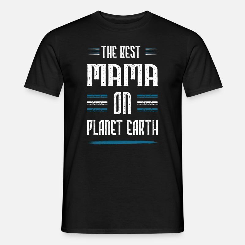 Beste Mama Spruch Mutter Mom - Männer T-Shirt - Schwarz