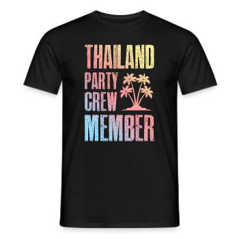 Thailand Party Crew - Männer T-Shirt - Schwarz - Vorne - AI Model Male 178 light (178cm)