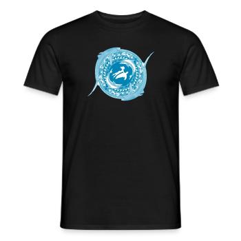 Child of Poseidon - Men's T-Shirt - black - Front - AI Model Male 178 light (178cm)