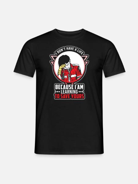 Rettungssanitäter Rettungsdienst Arzt - Männer T-Shirt - Schwarz