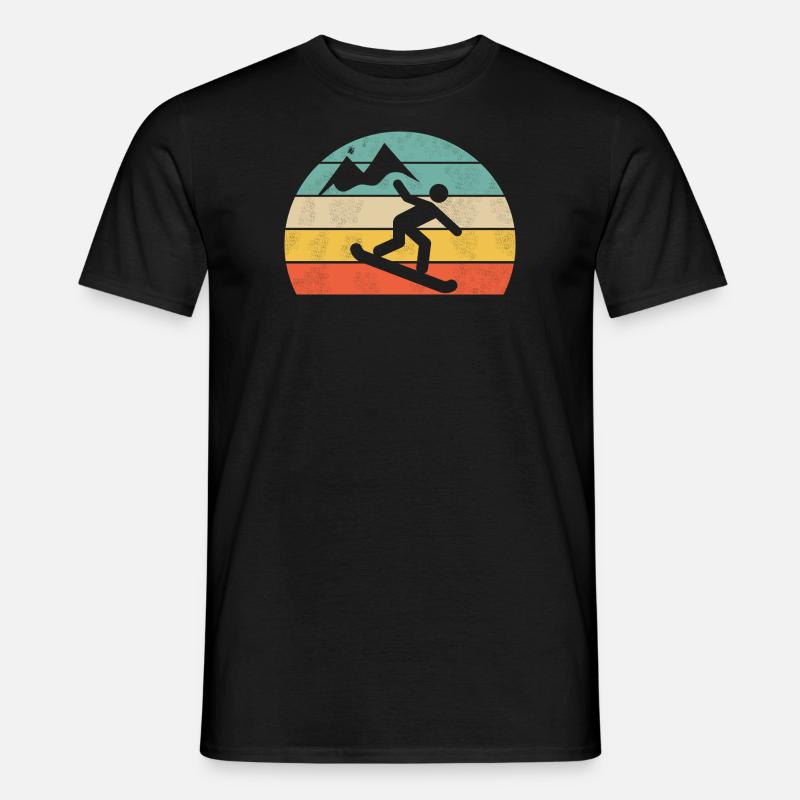 snowboard - Männer T-Shirt - Schwarz