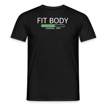 Fit Body | Fitness, Workout, Protein, Gym, Eiweiss - Männer T-Shirt - Schwarz - Vorne - AI Model Male 178 light (178cm)