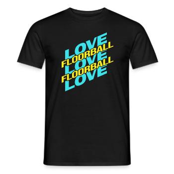 Floorball Floorballspieler floorball-love - Männer T-Shirt - Schwarz - Vorne - AI Model Male 178 light (178cm)