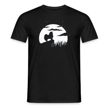 American Eskimo Dog Hund - Men's T-Shirt - black - Front - AI Model Male 178 light (178cm)