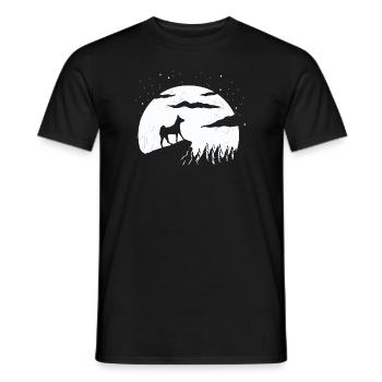 Basenji - Männer T-Shirt - Schwarz - Vorne - AI Model Male 178 light (178cm)