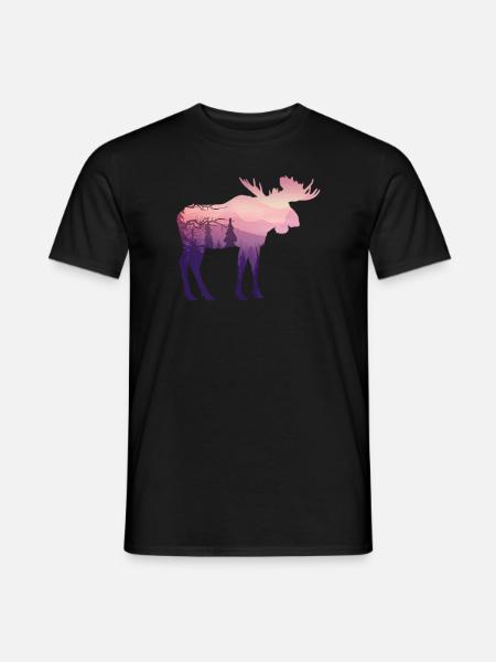 Moose - Men's T-Shirt - black