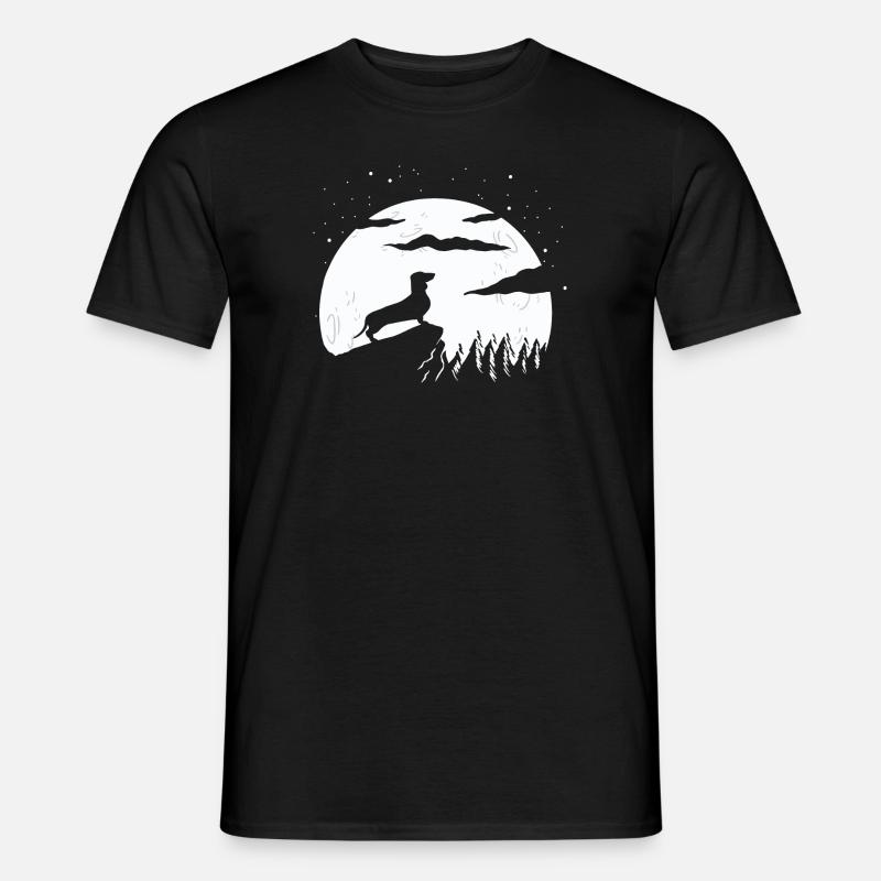 Dackel - Männer T-Shirt - Schwarz