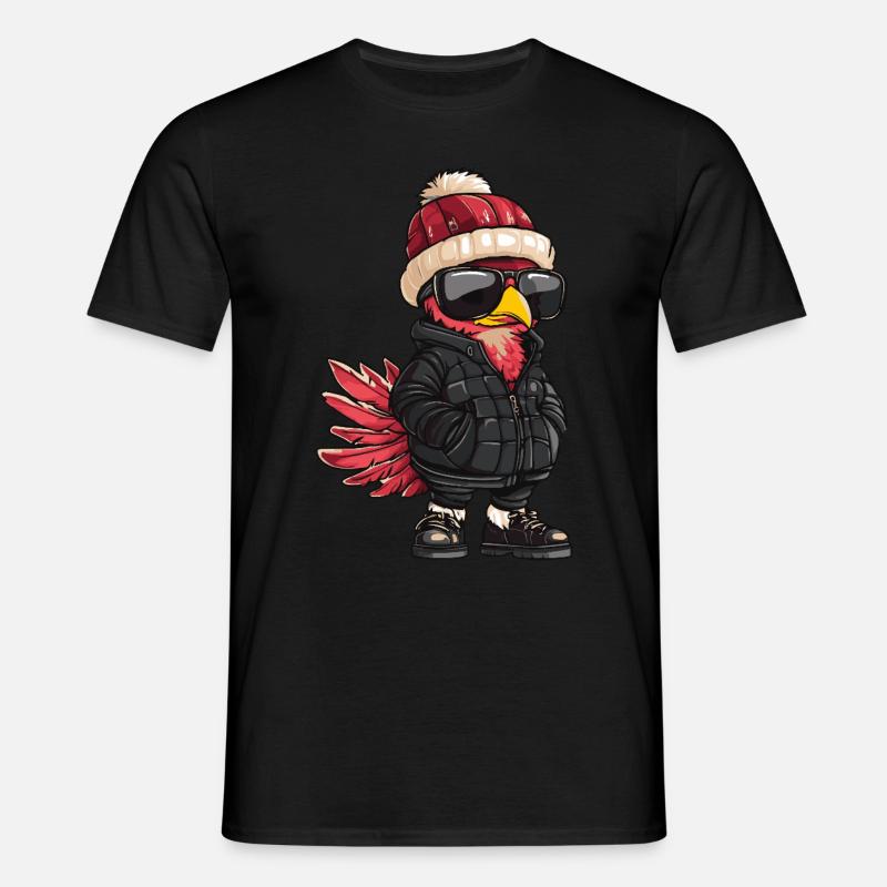 Truthahn Cool Comic - Männer T-Shirt - Schwarz