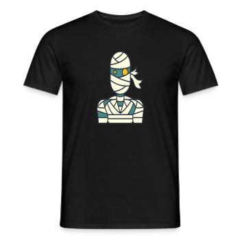 Momie mignonne drôle idée cadeau monstre halloween - T-shirt homme - noir - Devant - AI Model Male 178 light (178cm)
