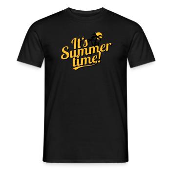 It's Summer Time - plage et vacances - T-shirt homme - noir - Devant - AI Model Male 178 light (178cm)