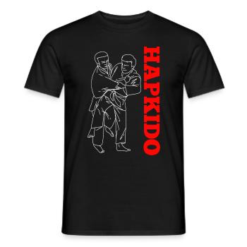 Cadeau d’arts martiaux Hapkido - T-shirt homme - noir - Devant - AI Model Male 178 light (178cm)