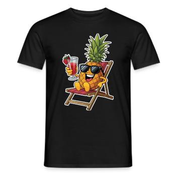 Pineapple - Männer T-Shirt - Schwarz - Vorne - AI Model Male 178 light (178cm)
