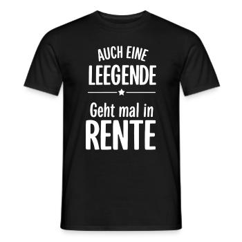 Rentner 2025 Rente Ruhestand 2025 Geschenk - Männer T-Shirt - Schwarz - Vorne - AI Model Male 178 light (178cm)