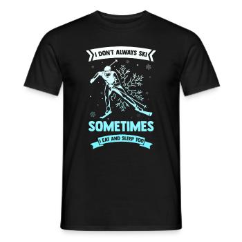 Apres Ski - Men's T-Shirt - black - Front - AI Model Male 178 light (178cm)