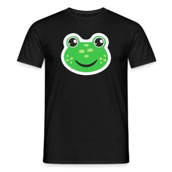 Frosch Karneval Kostüm Froschkostüm Fasching Kröte - Männer T-Shirt - Schwarz - Vorne - AI Model Male 178 light (178cm)
