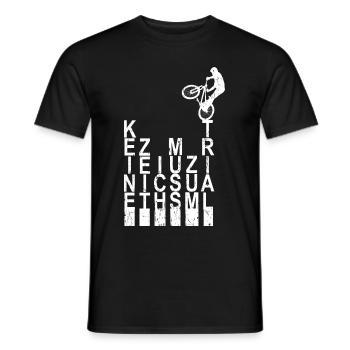 Keine Zeit ich Muss Zum Trial Bike Fahrrad BMX - Männer T-Shirt - Schwarz - Vorne - AI Model Male 178 light (178cm)