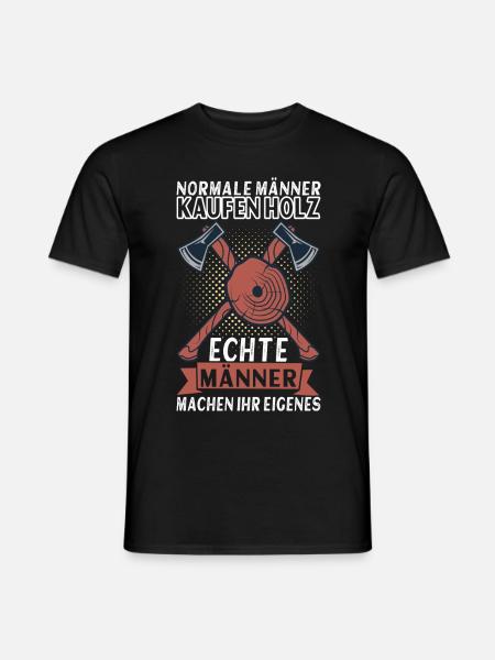 Holzfäller Forstarbeiter Waldarbeiter - Männer T-Shirt - Schwarz