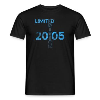 Limited Edition 2005 18. Geburtstag Geschenk - Männer T-Shirt - Schwarz - Vorne - AI Model Male 178 light (178cm)