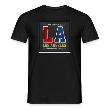 Los Angeles - T-shirt homme - noir - Devant - AI Model Male 178 light (178cm)
