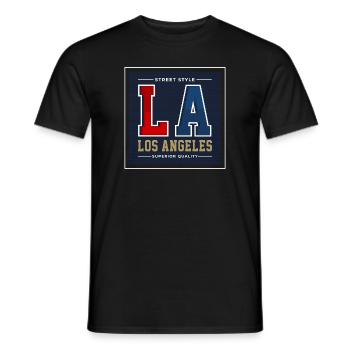 Los Angeles - T-shirt homme - noir - Devant - AI Model Male 178 light (178cm)