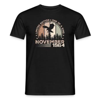 Incomparable depuis novembre 1964 60 Anniversaire - T-shirt homme - noir - Devant - AI Model Male 178 light (178cm)